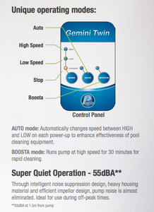 SQ Gemini Twin Speed Pump Series