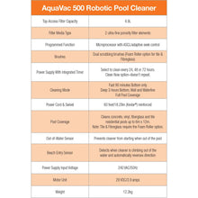 AquaVac 500 Robotic Cleaner